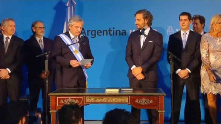 Alberto Fernández les tomó juramento a sus ministros 